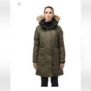 Nobis Meredith down coat with removable fur hood - Mackage Canada Goose